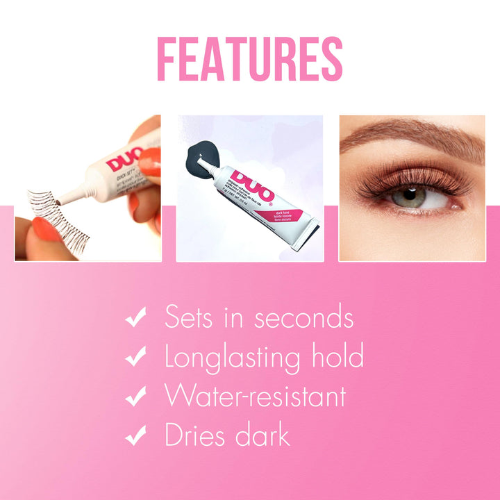 DUO Quick-Set Strip Lash Adhesive, Dark Tone, 0.5 oz