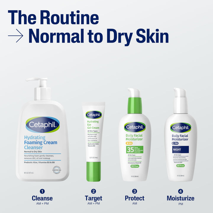 Cetaphil Cream To Foam Face Wash, Sensitive Skin, 16 oz