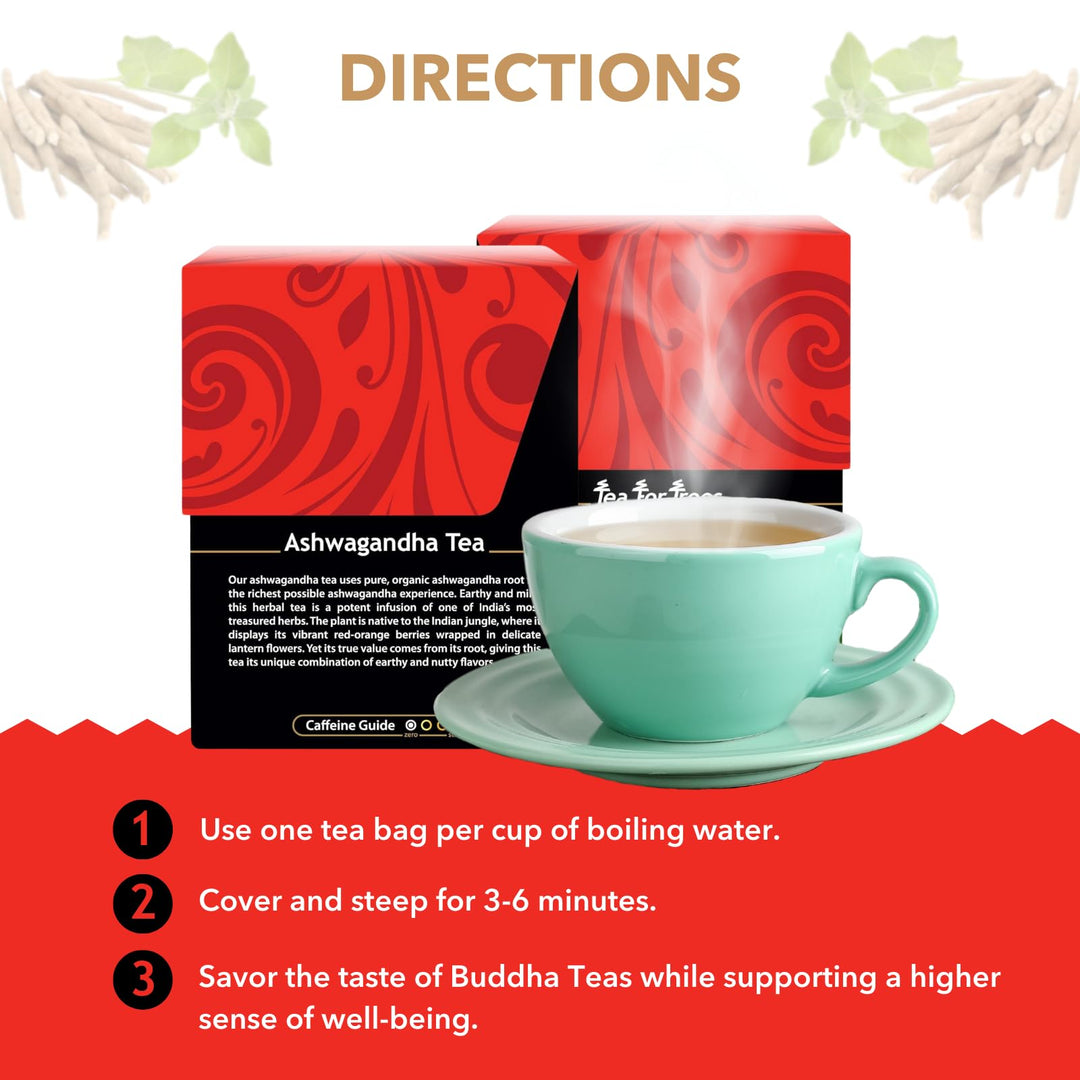 Buddha Teas Ashwagandha Root Tea, 18 Count
