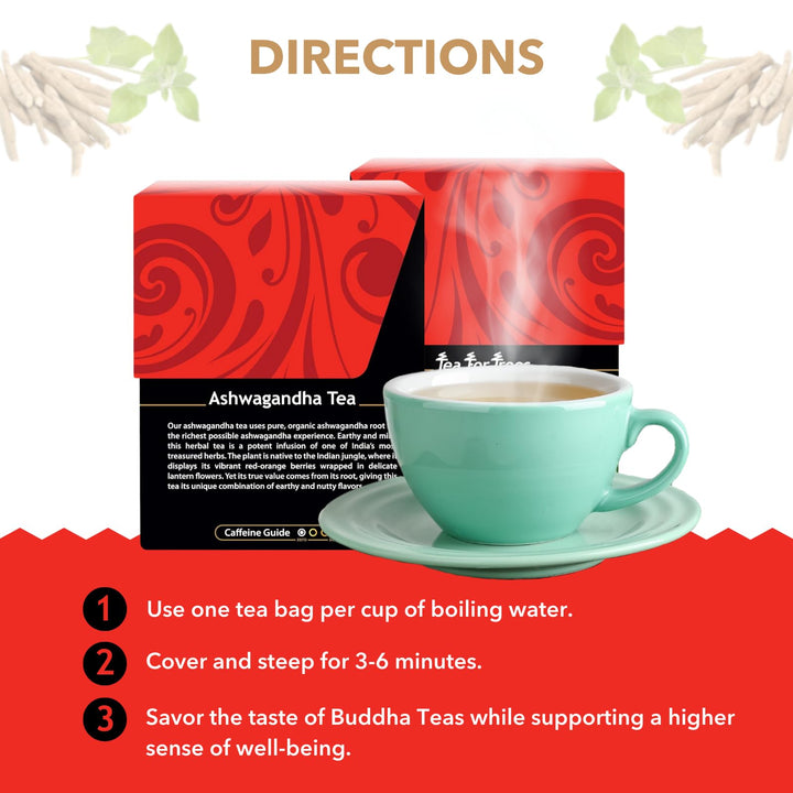 Buddha Teas Ashwagandha Root Tea, 18 Count