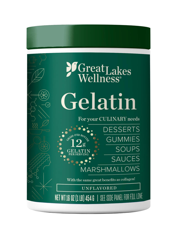 Great Lakes Wellness Beef Gelatin Powder, Unflavored, 16 oz