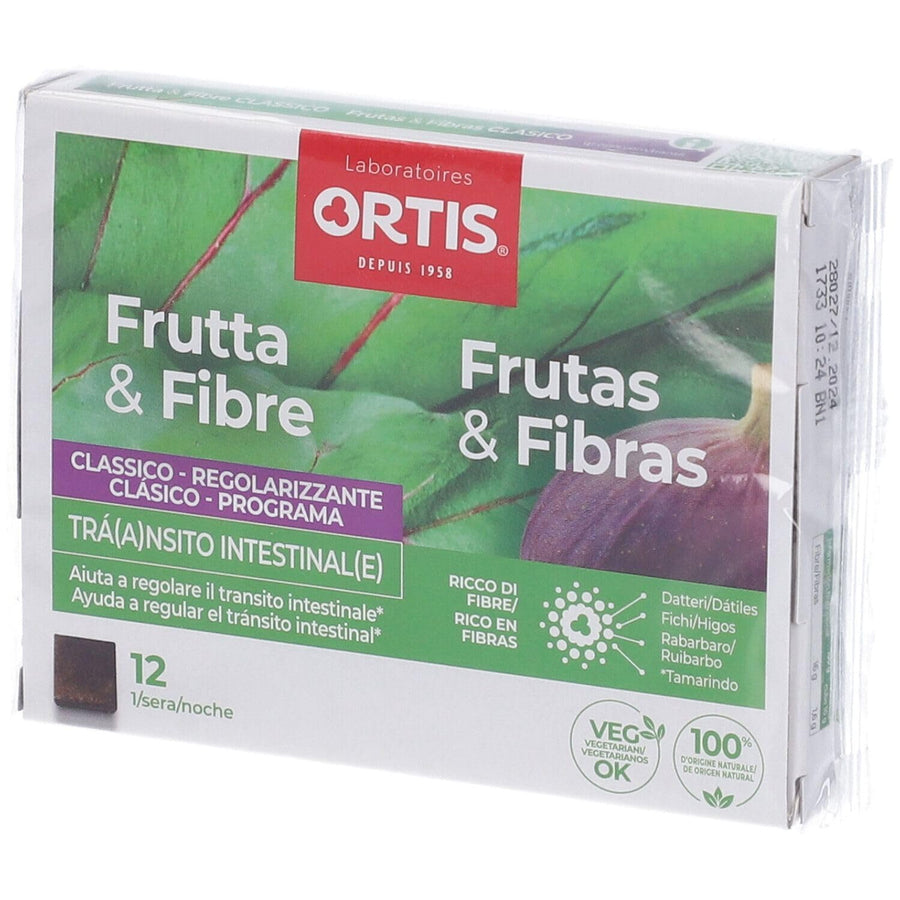 Ortis Fruits & FasRES Regular Chew Cube, 12 Count