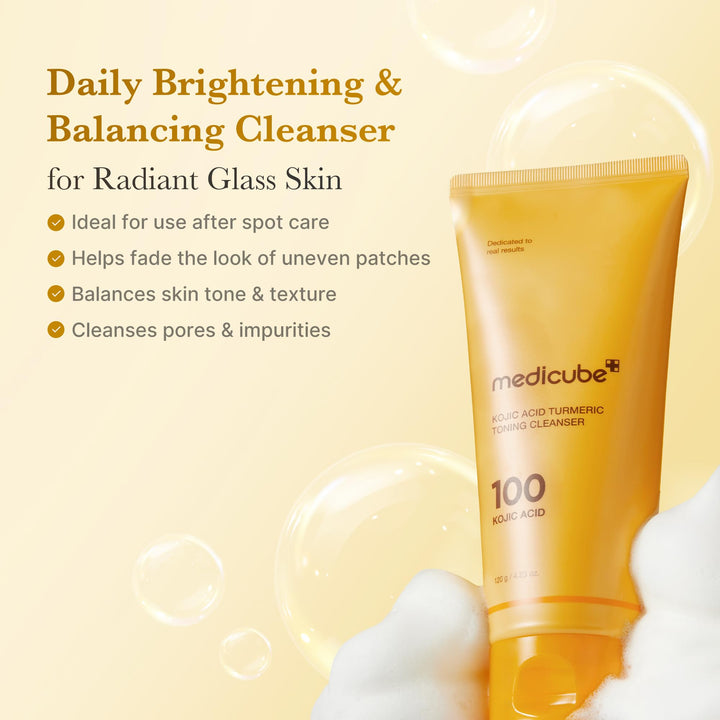 medicube Kojic Acid Turmeric Whip Facial Cleanser