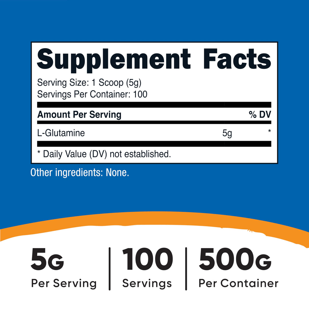Nutricost L-Glutamine Powder, Unflavored, 500 g