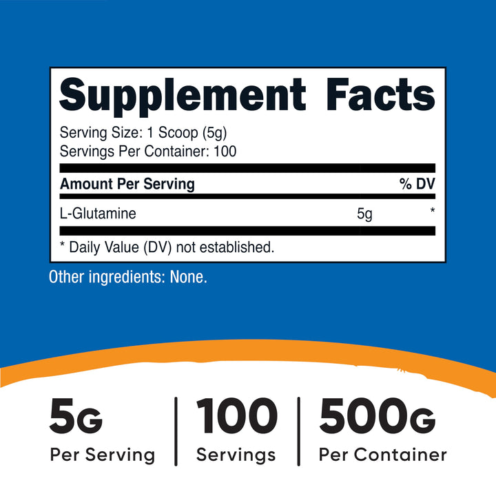 Nutricost L-Glutamine Powder, Unflavored, 500 g