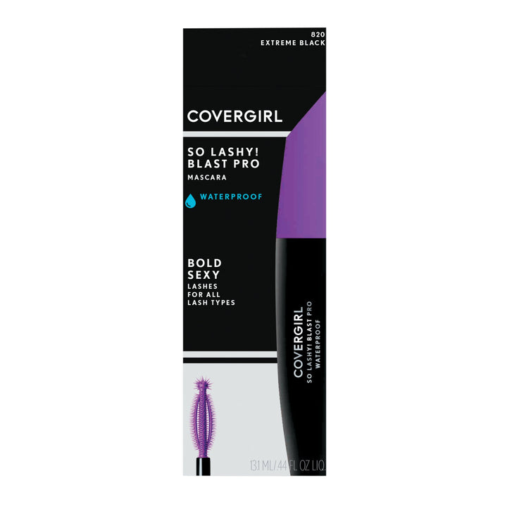 CoverGirl So Lashy Blast Pro Waterproof Mascara, Extreme Black, 0.44 oz