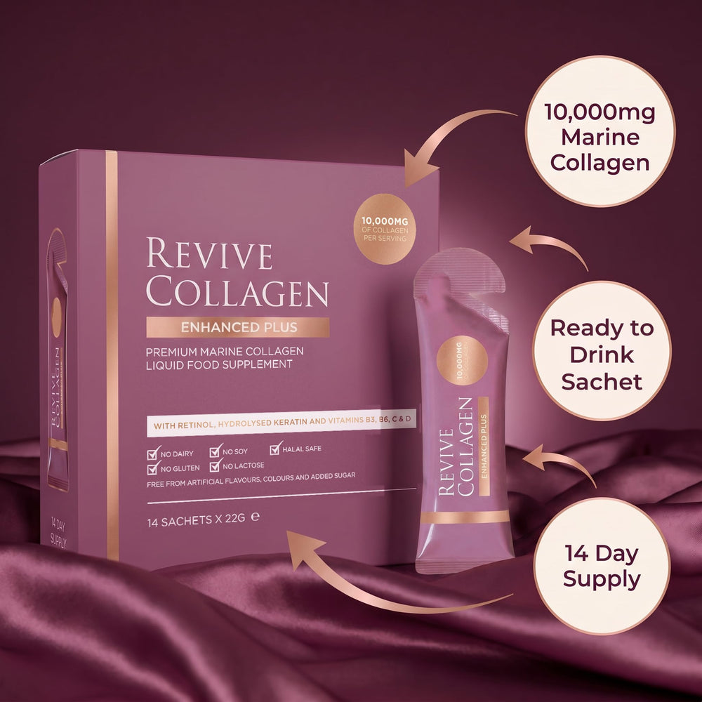 Revive Collagen Enhanced Plus Hydrolysed Marine Collagen Drink, Tropical, 14 Count