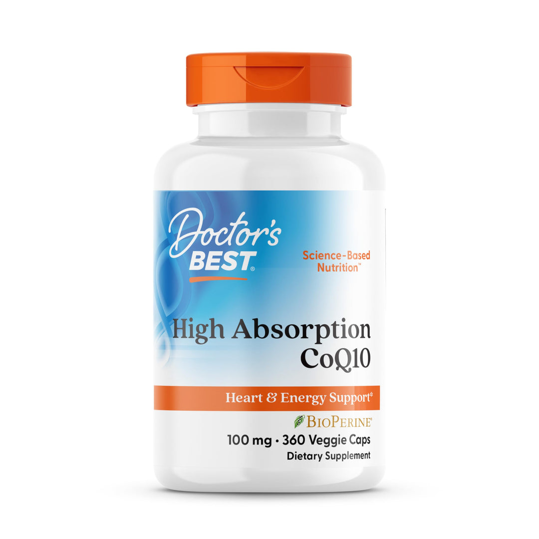 Doctor's BEST High Absorption CoQ10 With BioPerine, 100 mg, 360 Count