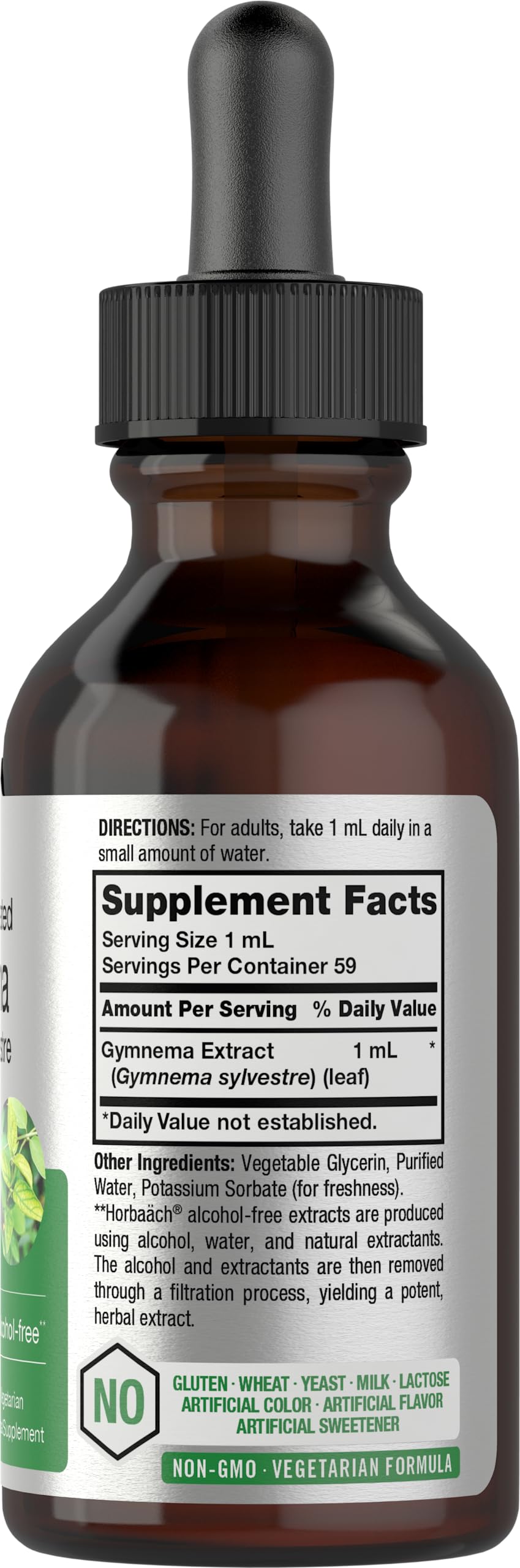 Horbäach Gymnema Sylvestre Liquid Extract, Alcohol Free, 2 fl oz