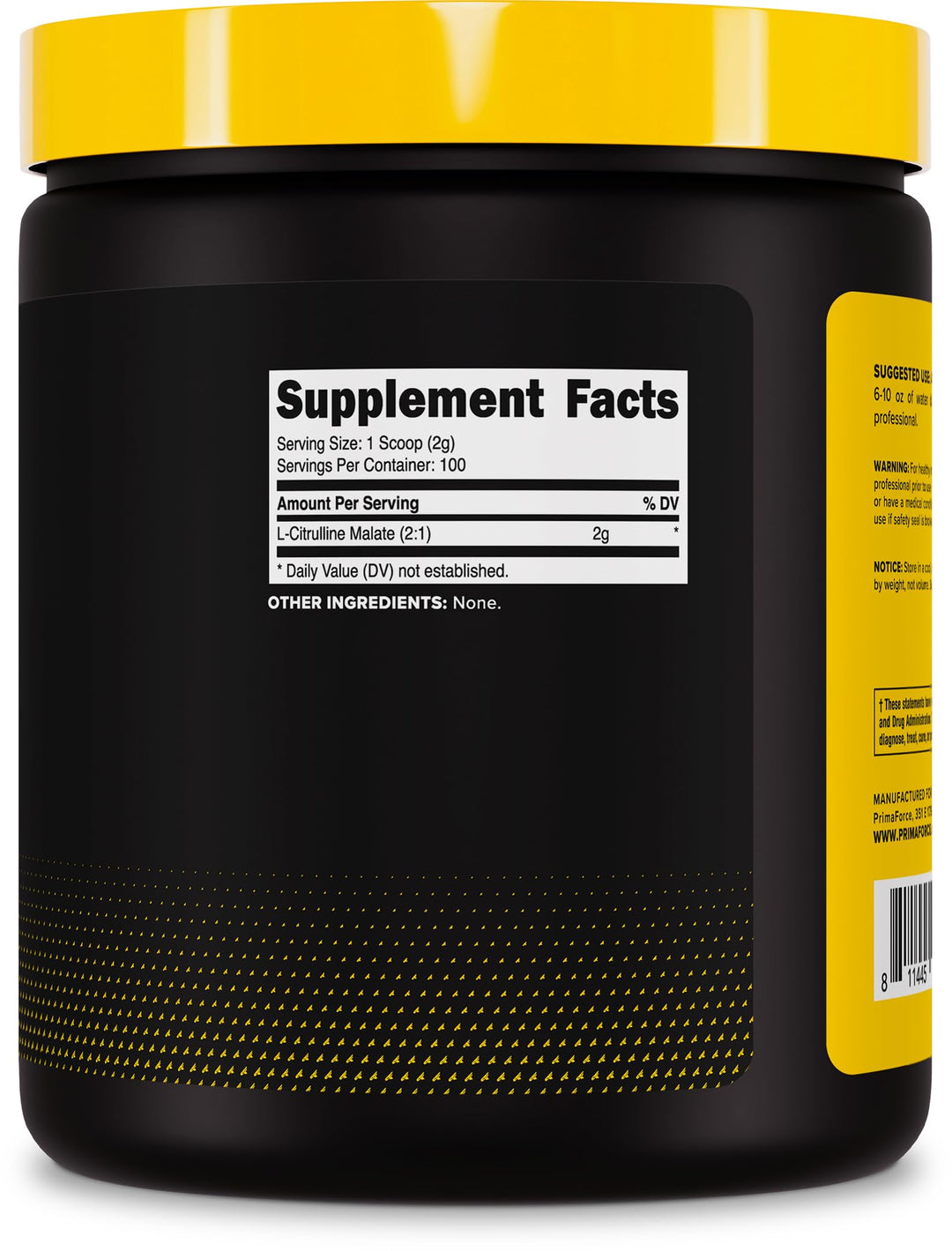 Primaforce Citrulline Malate, Unflavored, 200 g
