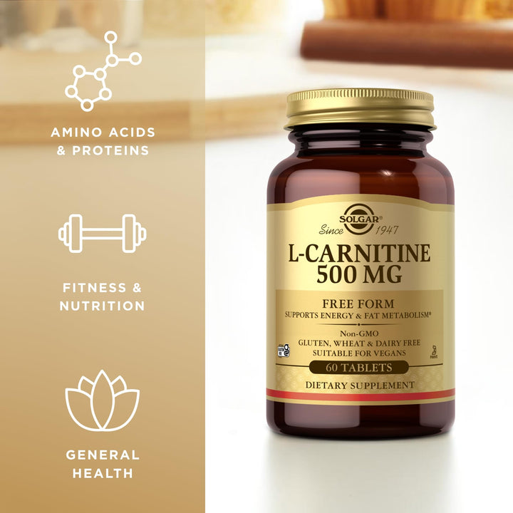 Solgar L-Carnitine 500 mg, 60 Count
