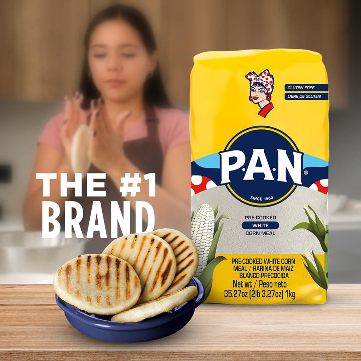 P.A.N. White Corn Meal, 2 lb 3.27 oz