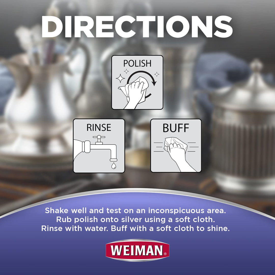 Weiman Silver Cream Cleaner, 8 fl oz