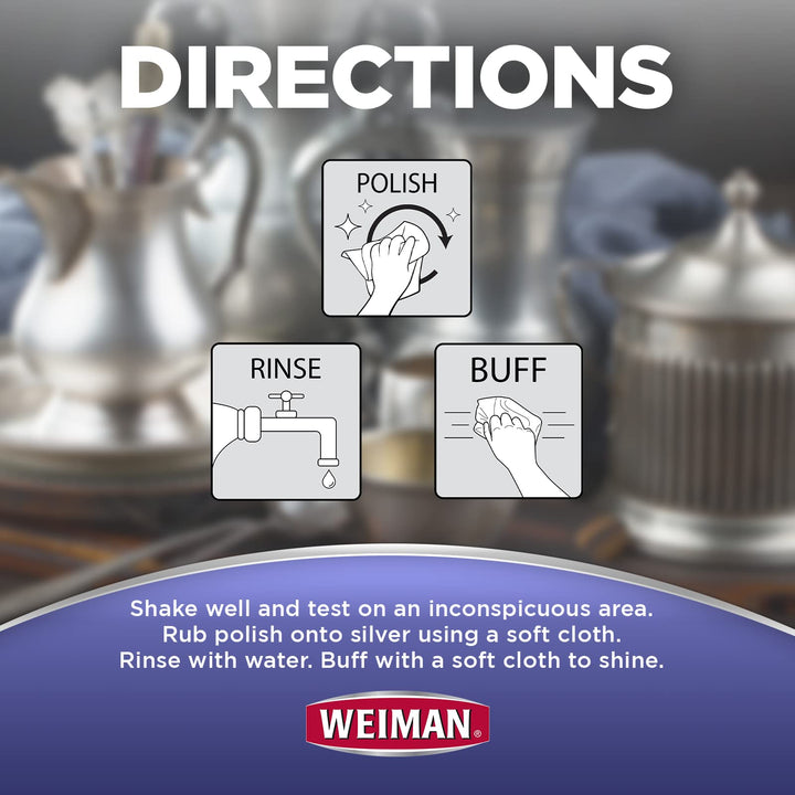 Weiman Silver Cream Cleaner, 8 fl oz