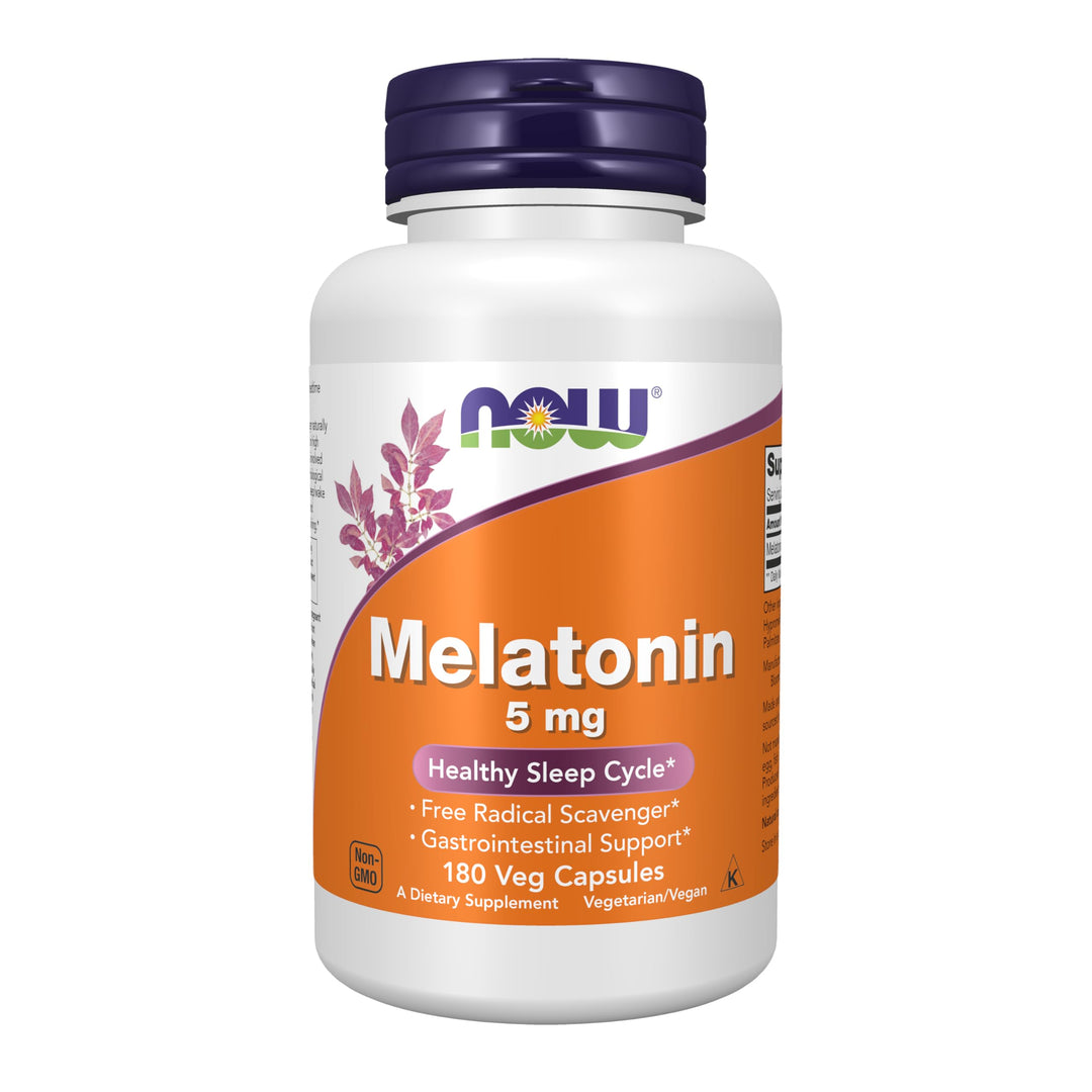NOW Melatonin 5 mg, 180 Count