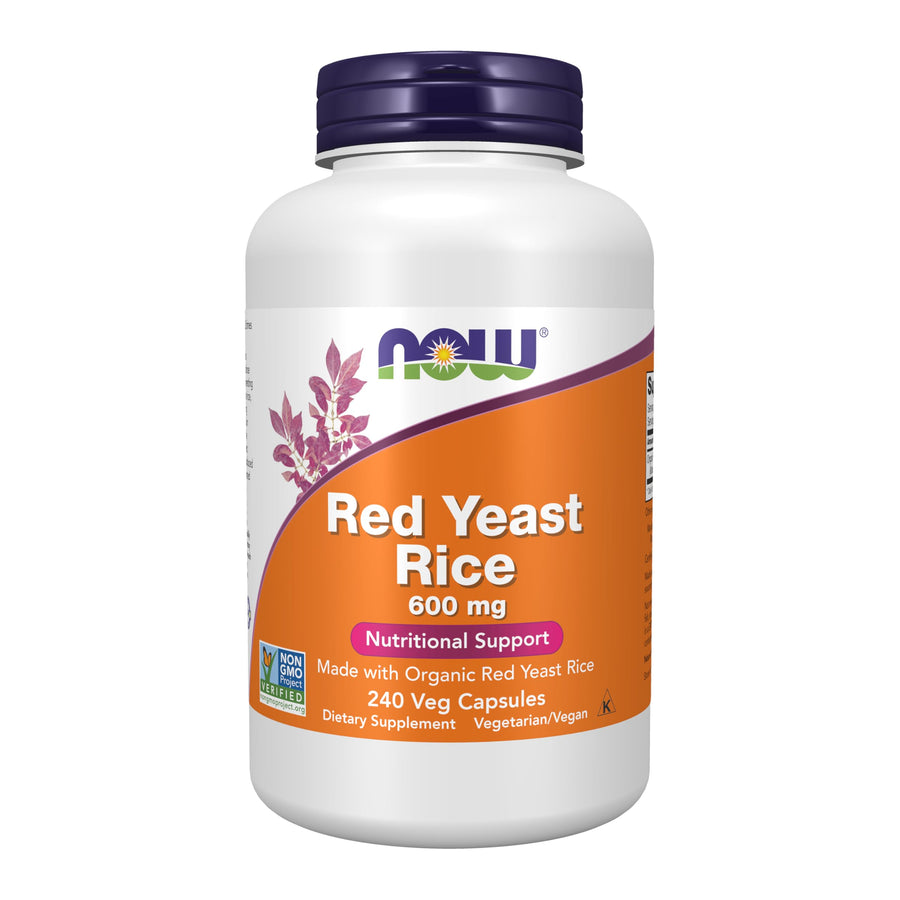 NOW Red Yeast Rice Extract, 600 mg, 240 Count