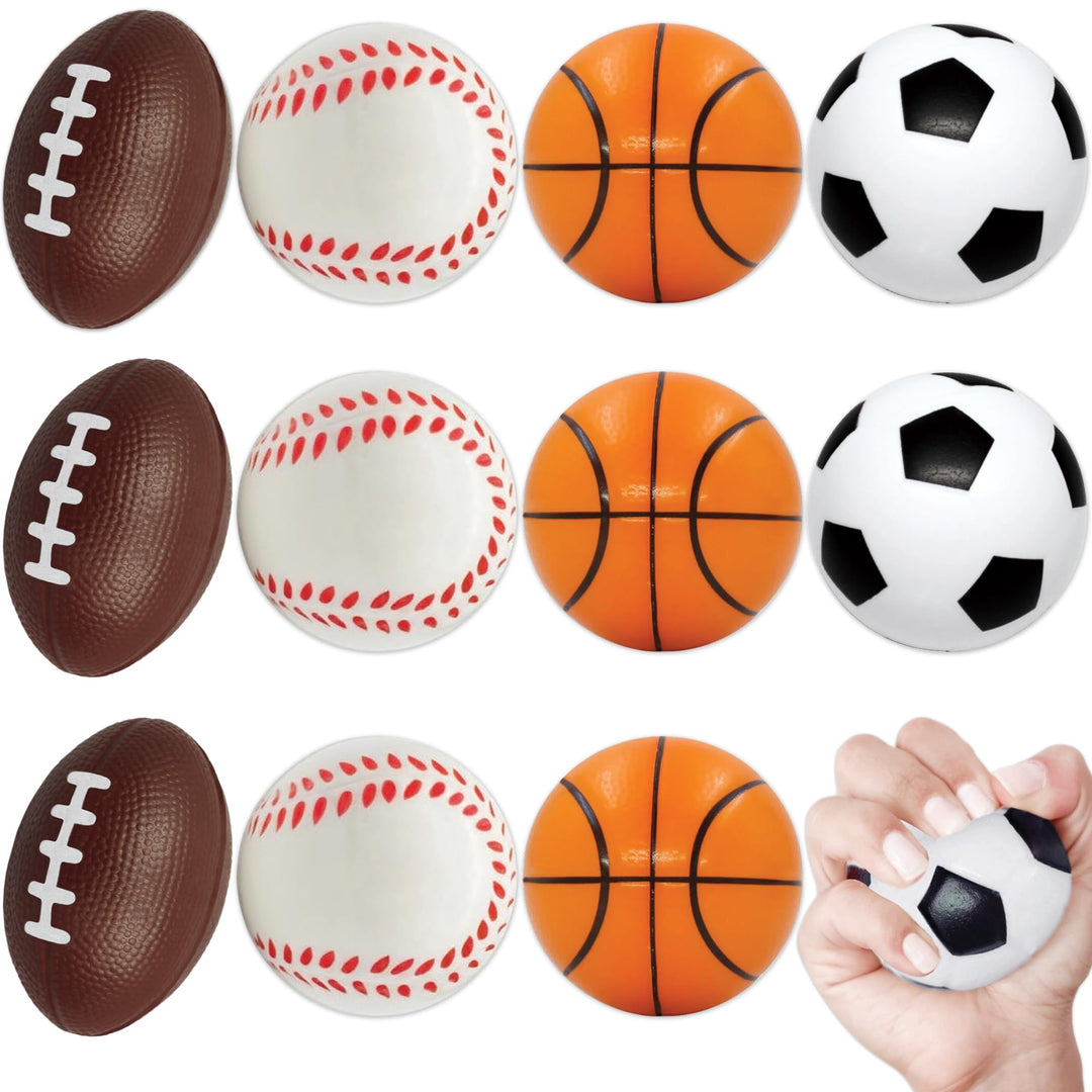 AnapoliZ Mini Sports Balls Toy, 12 Count