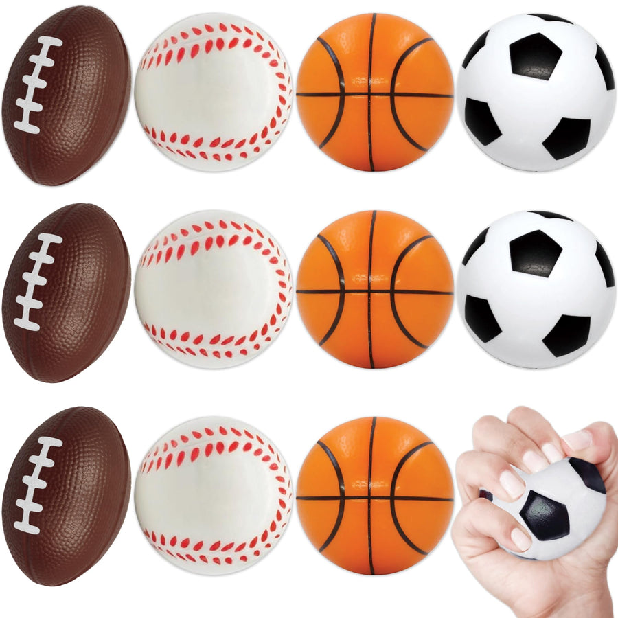 AnapoliZ Mini Sports Balls Toy, 12 Count