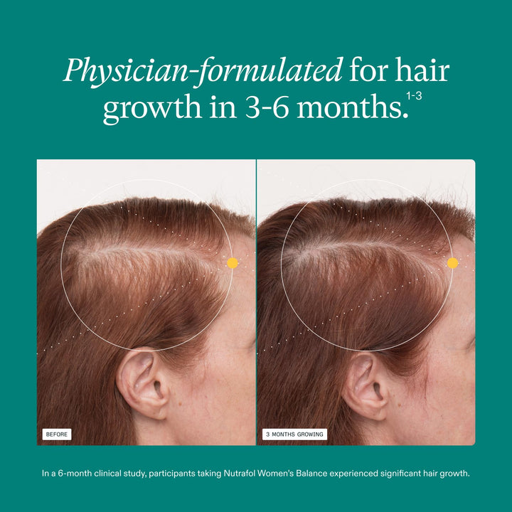 Nutrafol Women's Balance Hair Growth Supplements, 1 Month Supply