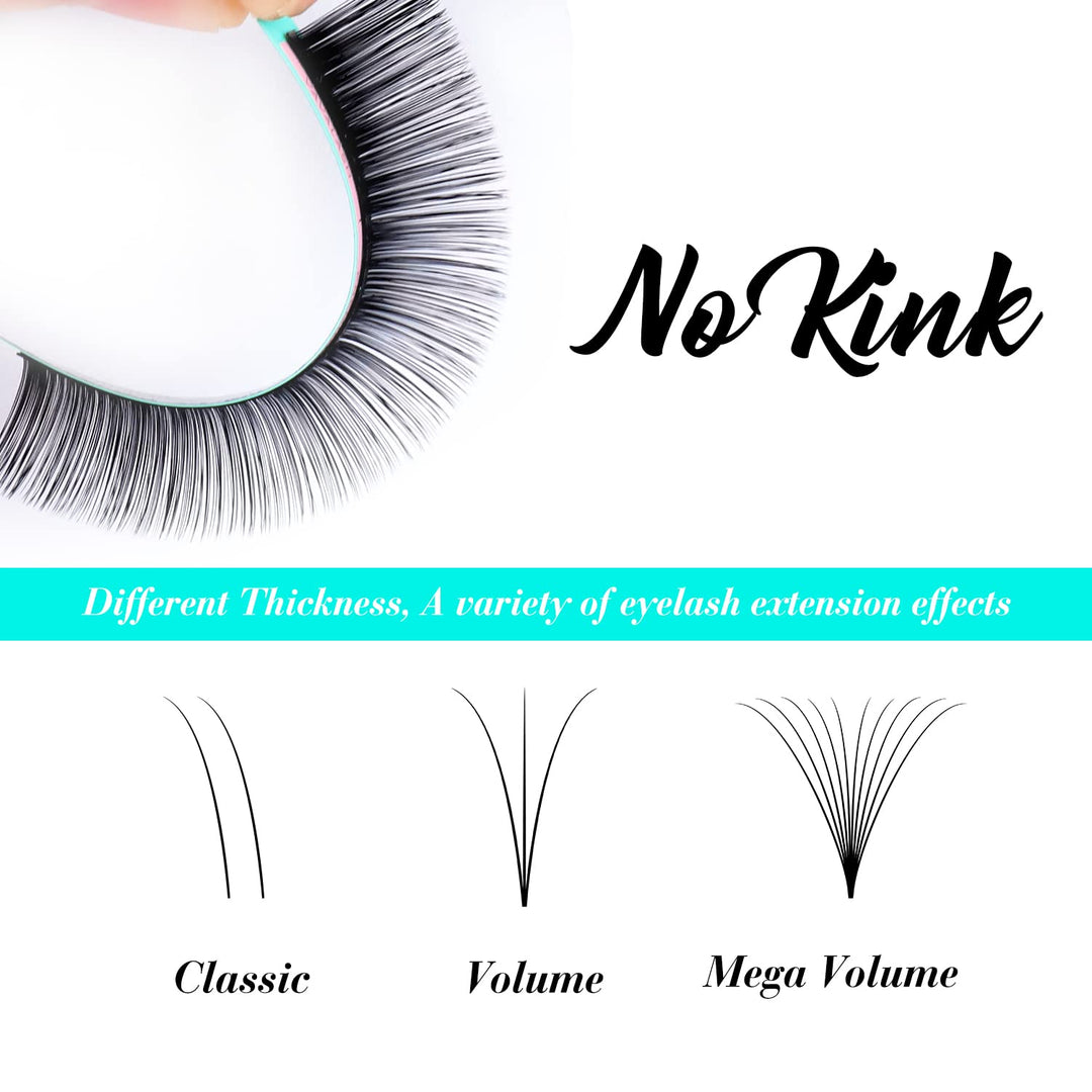 VAVALASH Eyelash Extensions, C Curl 0.15, 8-14 mm Mixed Tray