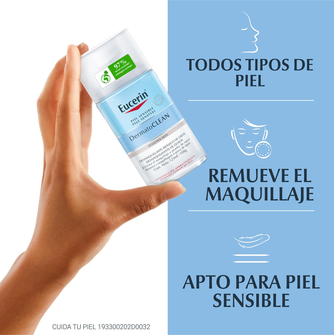 Eucerin Dermatoclean Facial Makeup Remover, 125 ml, Pack of 1