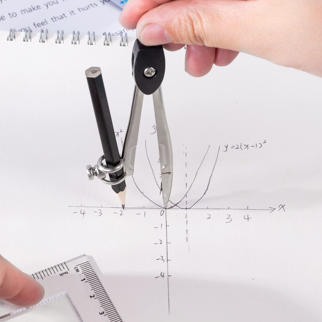 deli Geometry Set, Ergonomic Handle Compass, EG306, 95