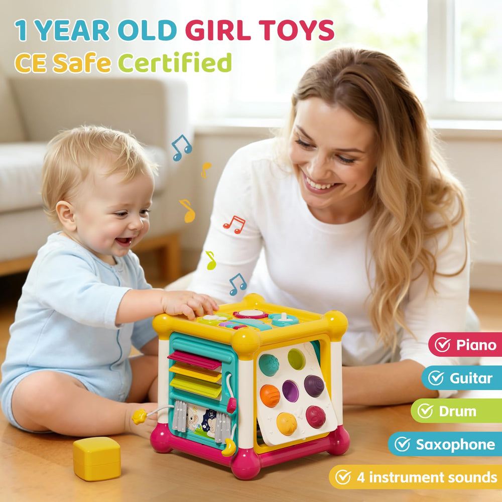 PANITU Baby Activity Cube, Musical Early Development Toy