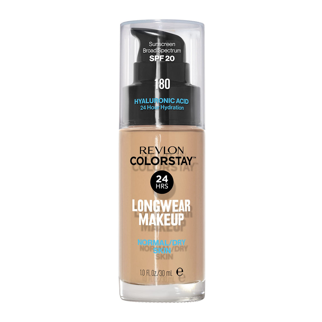 REVLON ColorStay Makeup Foundation for Normal/Dry Skin, 180 Sand Beige, 30 ml