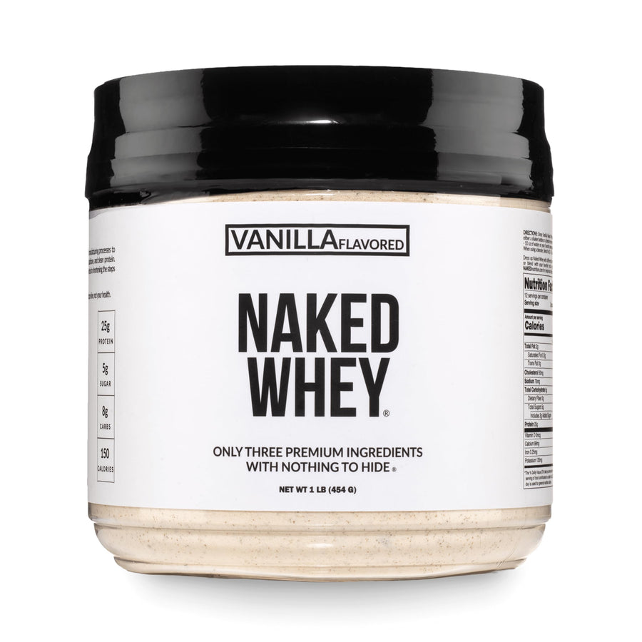 Naked Vanilla Whey Protein Powder, 1 lb