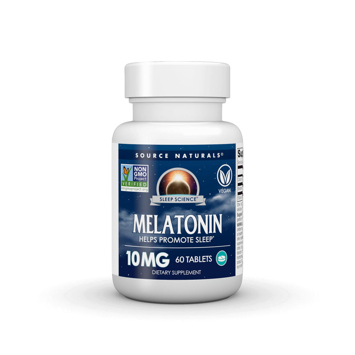 Source Naturals Sleep Science Melatonin, 10 mg, 60 Count
