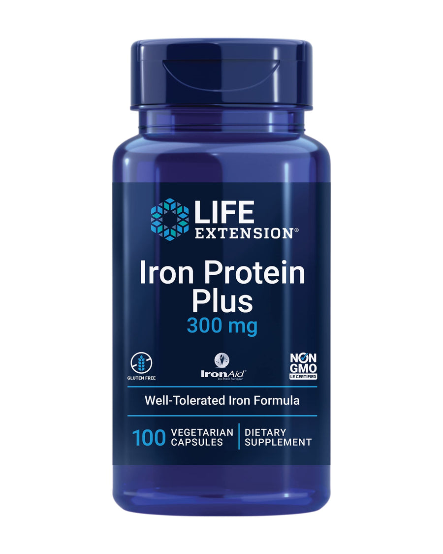 Life Extension Iron Protein Plus, 300 mg, 100 Count