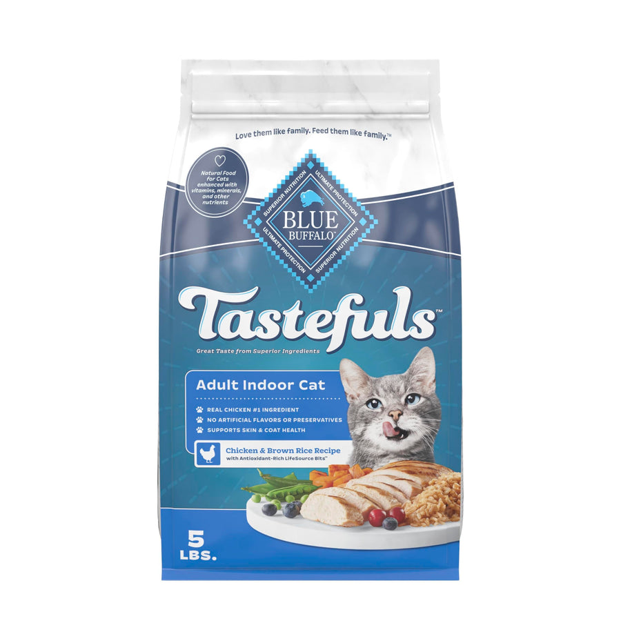 Blue Buffalo Tastefuls Chicken Adult Indoor Dry Cat Food, 5 lb