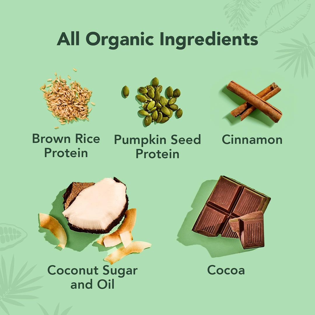 ALOHA Organic Plant Based Protein Powder, Chocolate, 19.6 oz