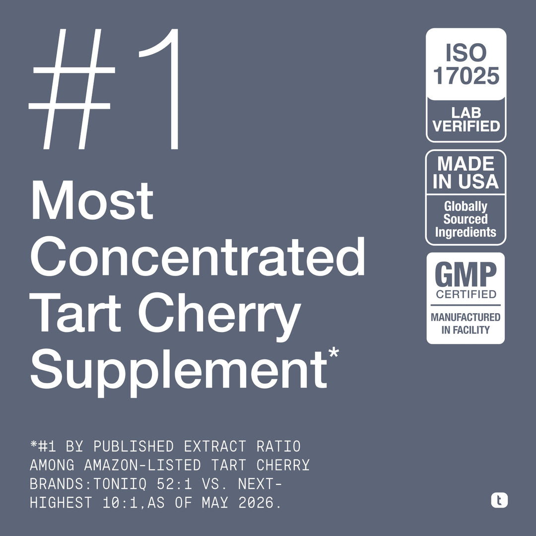 Toniiq Tart Cherry 52:1 Extract Capsules