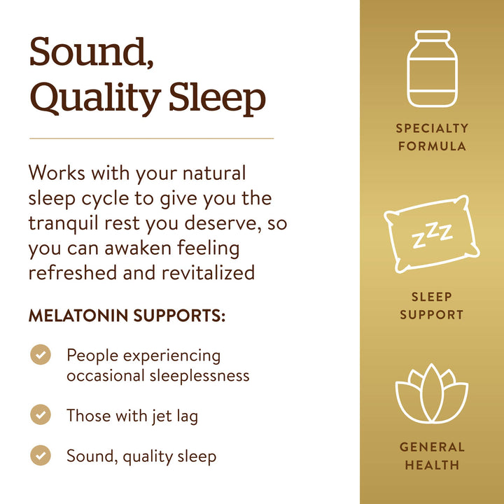 Solgar Melatonin Nuggets, 5 mg, 120 Count