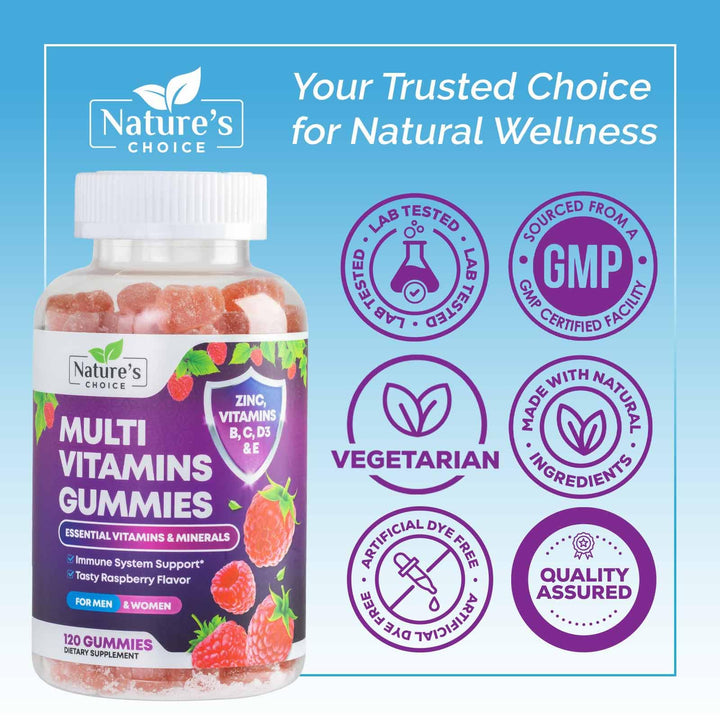 Nature's Choice Multivitamin Gummies For Adults, Vegetarian, 120 Count