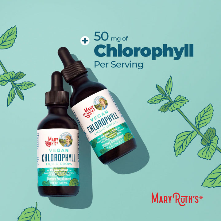 MARYRUTH'S Chlorophyll Liquid Drops, Peppermint, 50 mg, 30 Servings