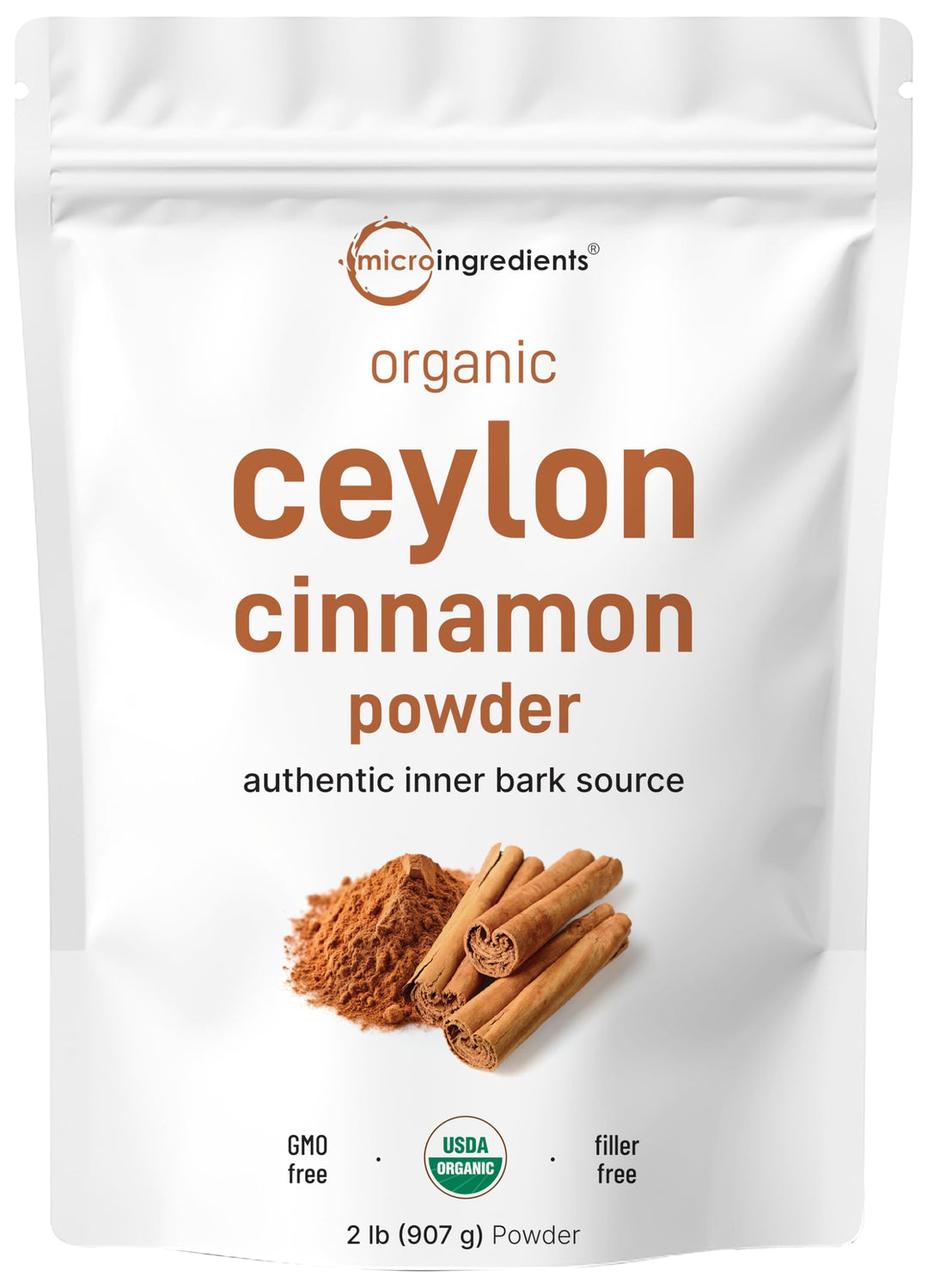 Micro Ingredients Organic Ceylon Cinnamon Powder, 2 lb