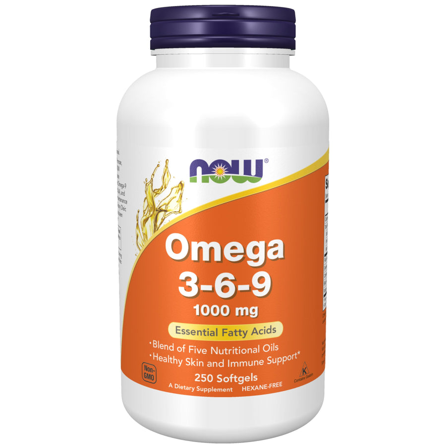NOW Omega 3-6-9, 1000 mg, 250 Count