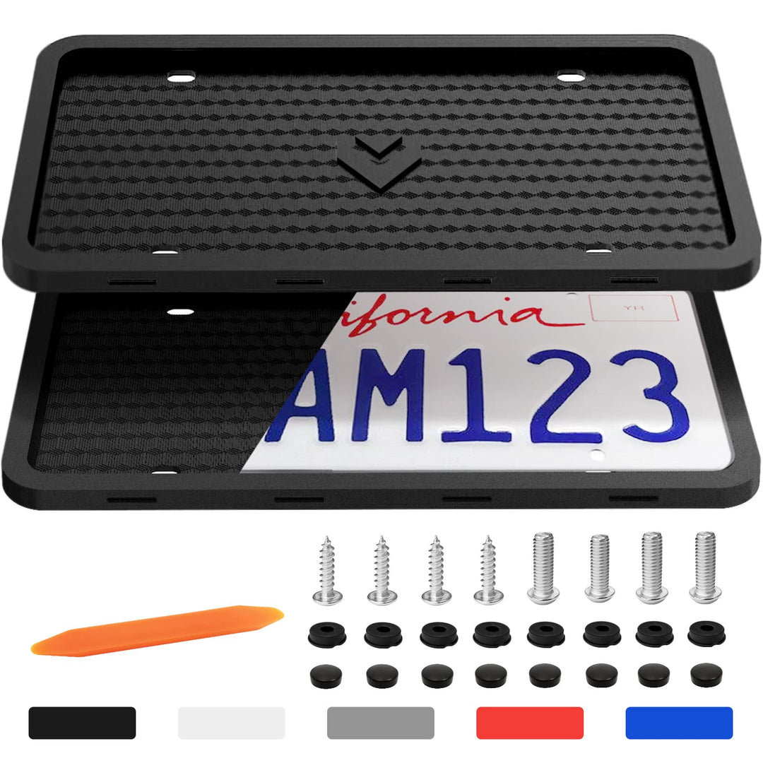 Aujen Silicone License Plate Frames