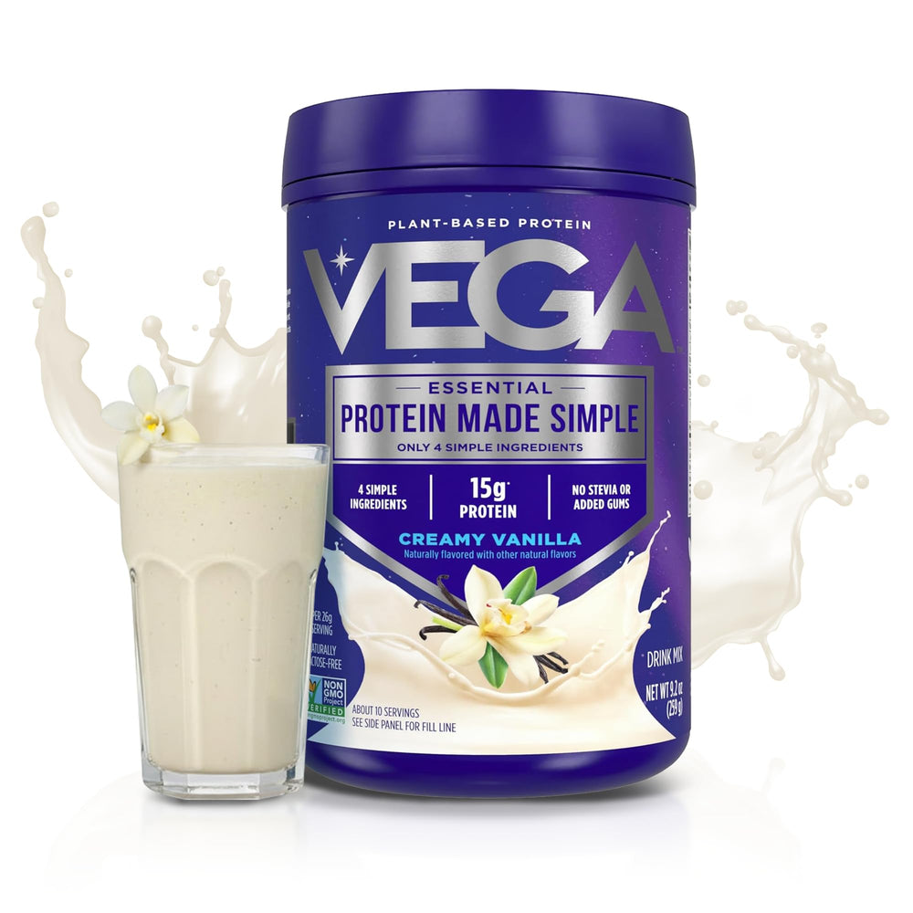 Vega Protein Made Simple Plant-Based Protein Powder, Vanilla, 9.2 oz