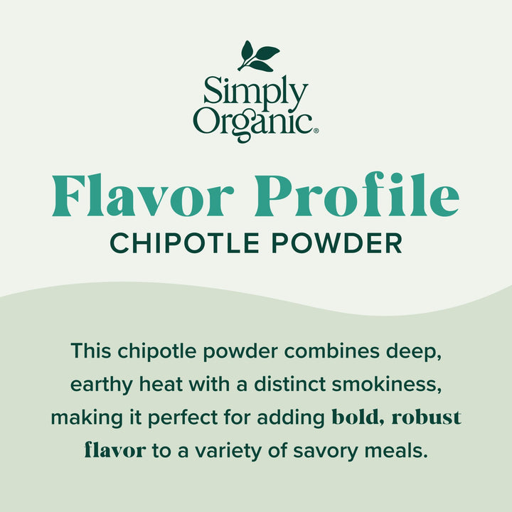Simply Organic Chipotle Powder, Organic, 2.65 oz