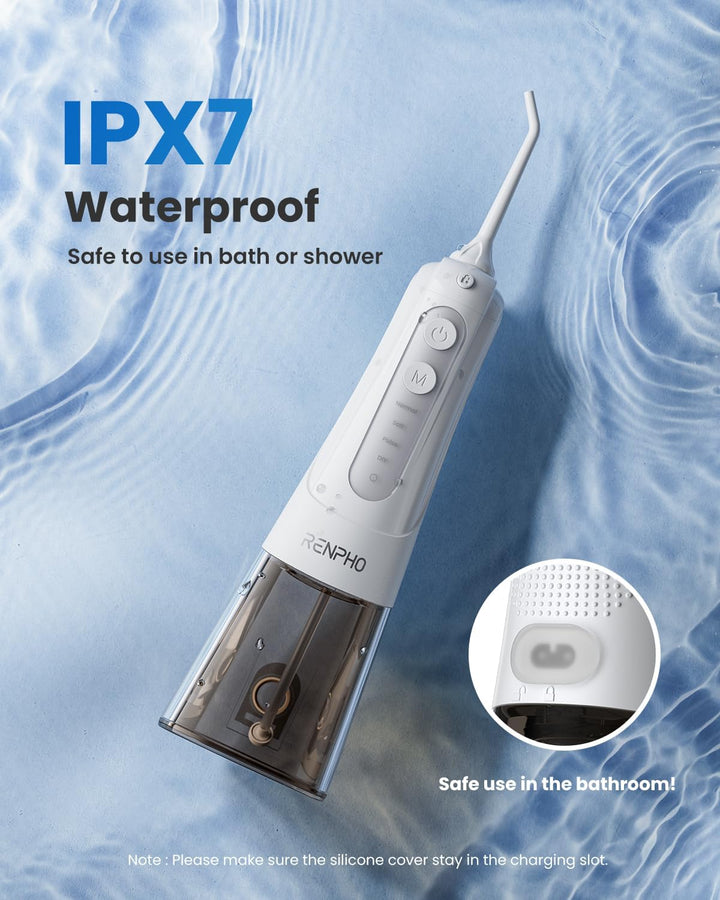 RENPHO Oral Irrigator, Cordless Water Flosser, 300 ml