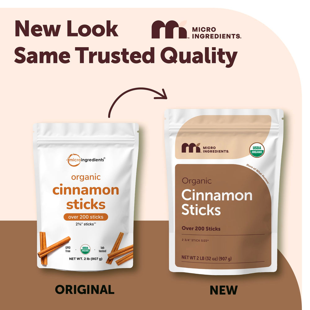 Micro Ingredients Organic Cinnamon Sticks Whole, 2 lb