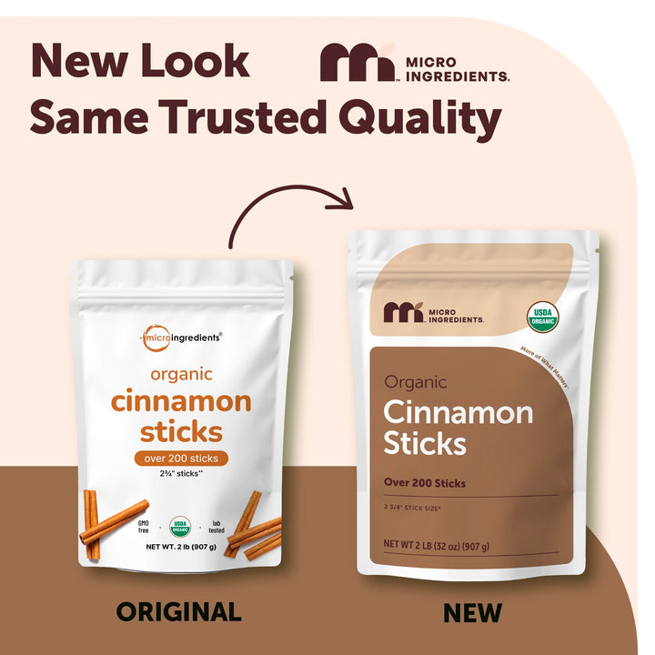 Micro Ingredients Organic Cinnamon Sticks Whole, 2 lb