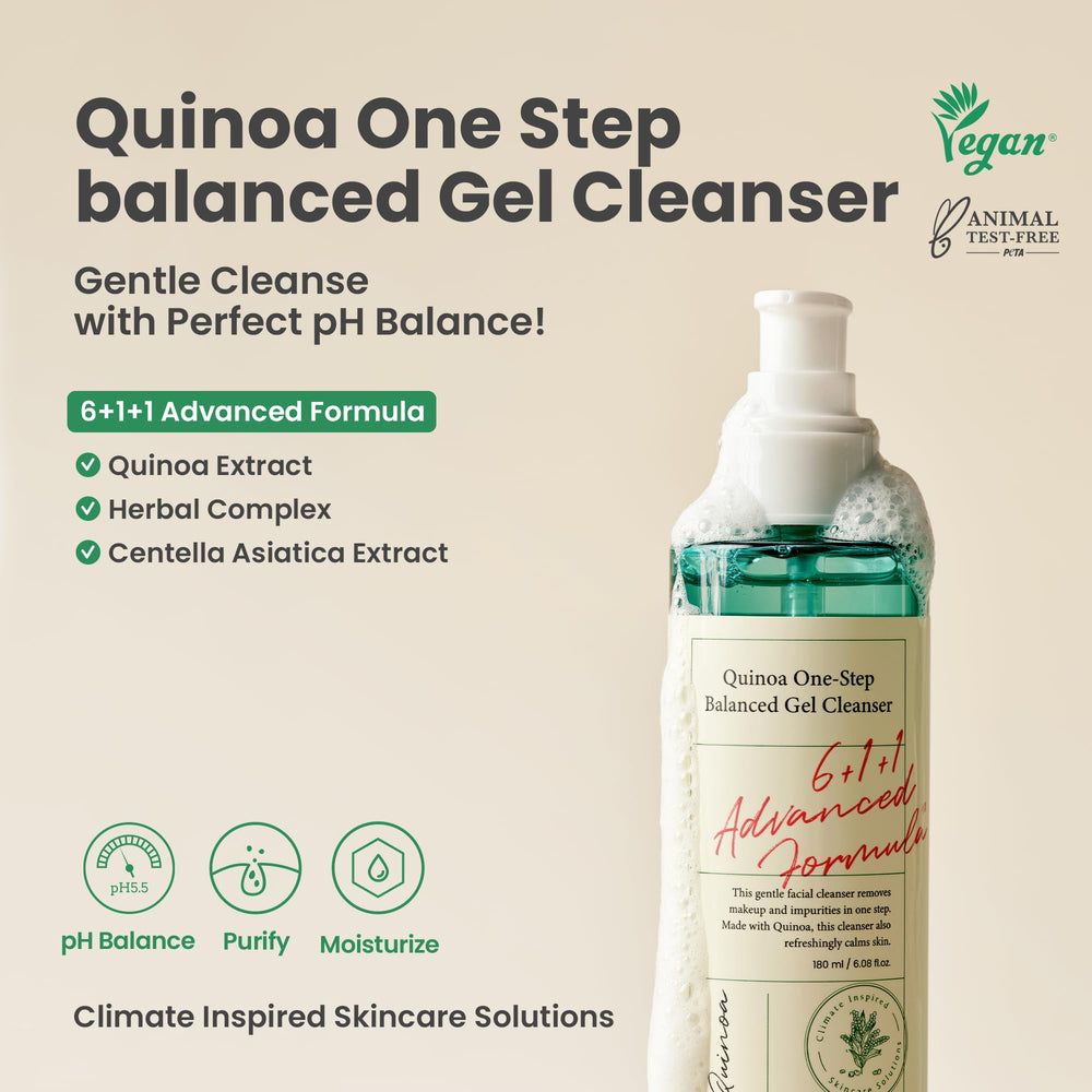 AXIS-Y Quinoa One-Step Balanced Gel Cleanser, 180 ml