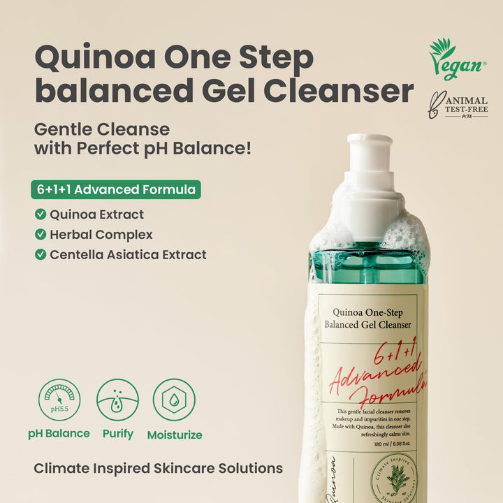 AXIS-Y Quinoa One-Step Balanced Gel Cleanser, 180 ml