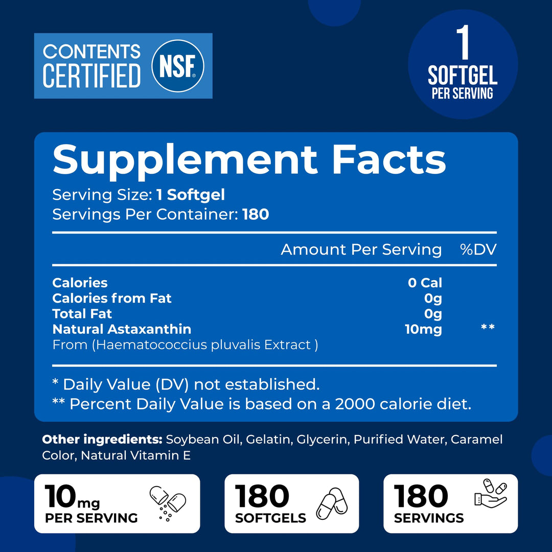 We Like Vitamins Astaxanthin 8 mg Capsules, 180 Count