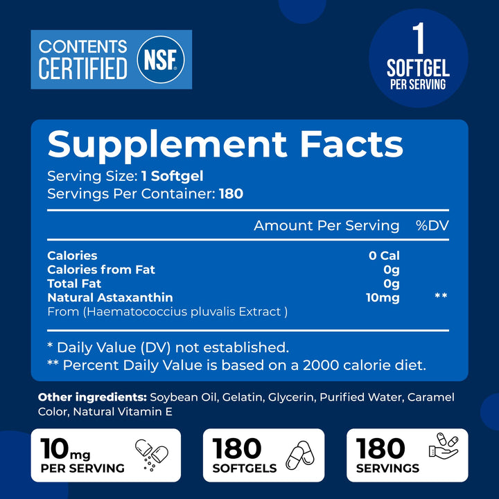 We Like Vitamins Astaxanthin 8 mg Capsules, 180 Count