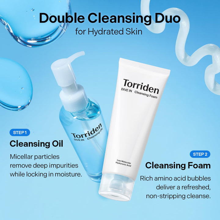 Torriden Dive-In Cleansing Foam Face Wash, Pack of 2